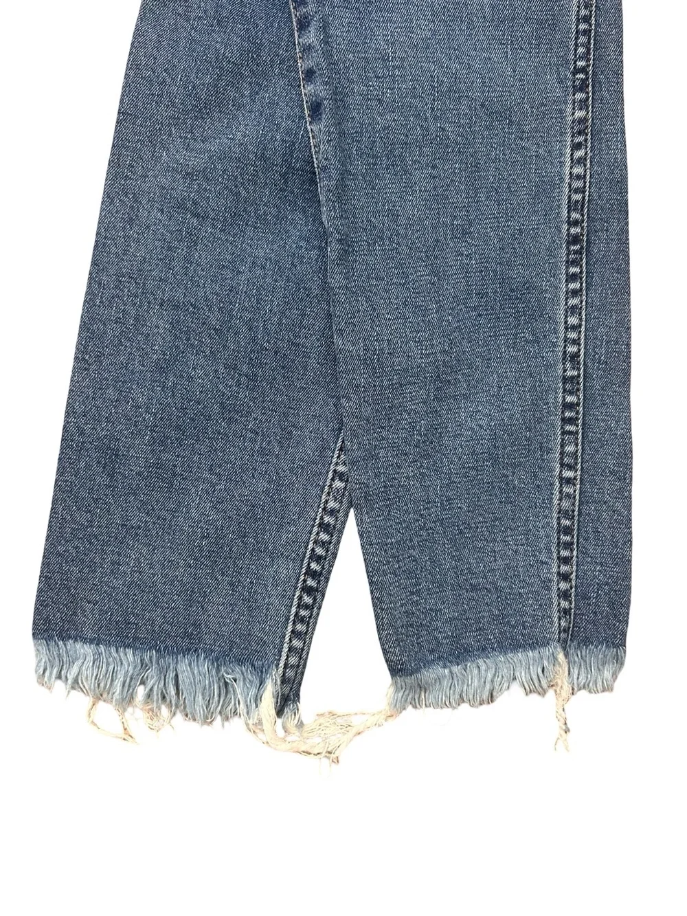 Madewell Blue 10” High-Rise Skinny Jeans with Frayed Hem. Sz 26